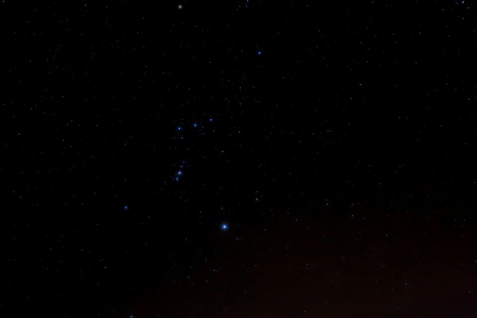 Sky astrophotography stars