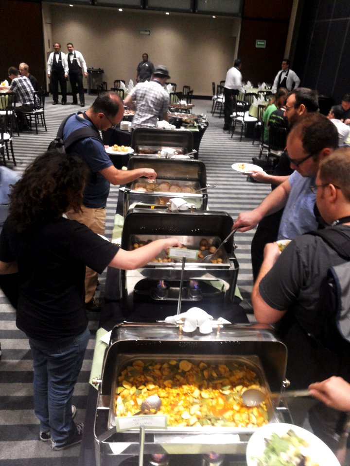Wikimania 2015-Thursday-Food for hungry Hackathon people (10)