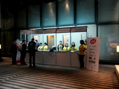 Wikimania 2015-Thursday-Registration desk (2)