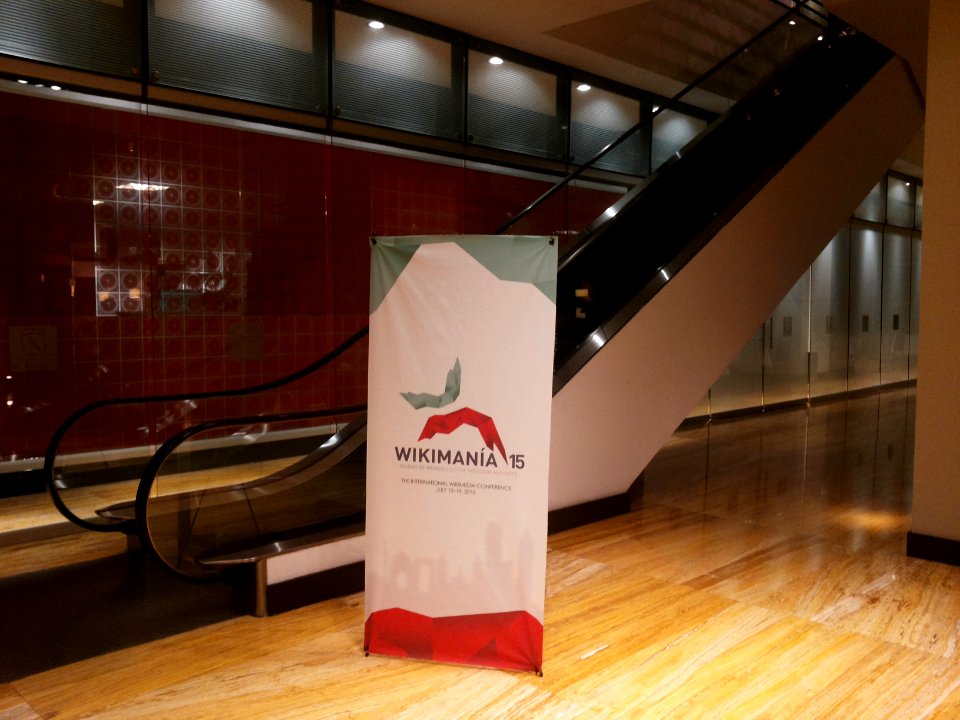 Wikimania 2015-Friday-Banner at Wikimania