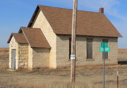 Wilcox School (Trego Co KS) from SW 2