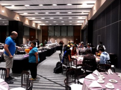 Wikimania 2015-Thursday-Food for hungry Hackathon people (21)