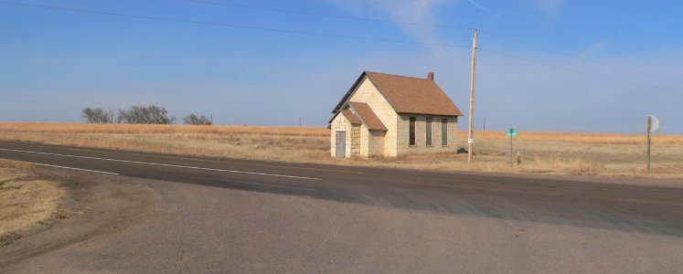 Wilcox School (Trego Co KS) from SW 3 long