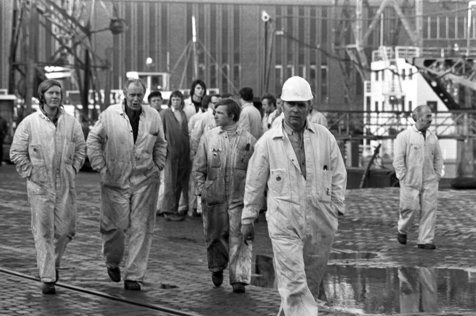 Wilde stakingen na stakingsverbod voor NVV-industriebond stakende arbeiders bij, Bestanddeelnr 925-3617