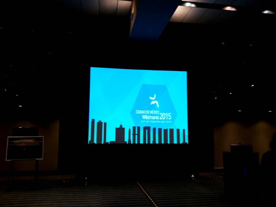 Wikimania 2015-Friday-Screen without presentation