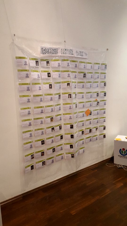 Wikimedia Conference 2016 - WMCON16 Letter Box (1)