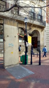 Wikimania 2018 - piece of Berlin Wall in Cape Town