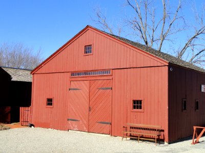 Willard House and Clock Museum barn - North Grafton, MA - DSC04497