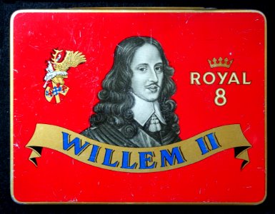 Willem II, Royal 8, sigarenblikje, foto 1