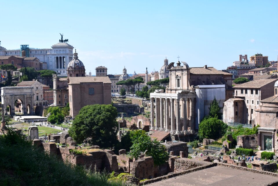 Old buildings roman empire monuments