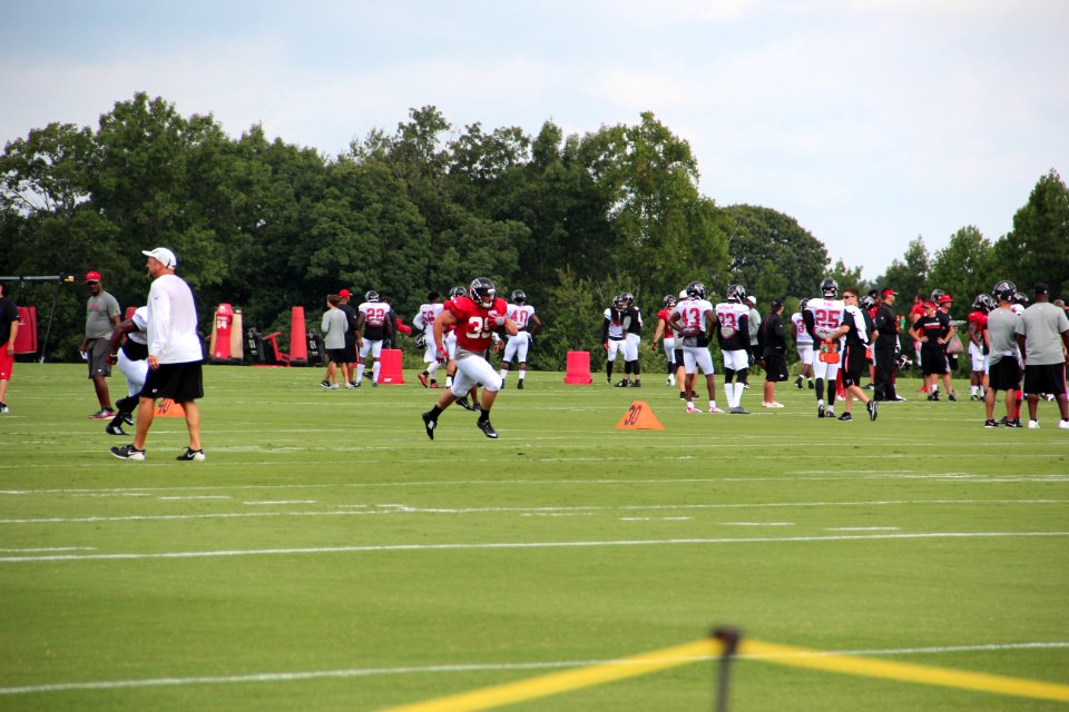 Will Ratelle at Falcons training camp, July 2016