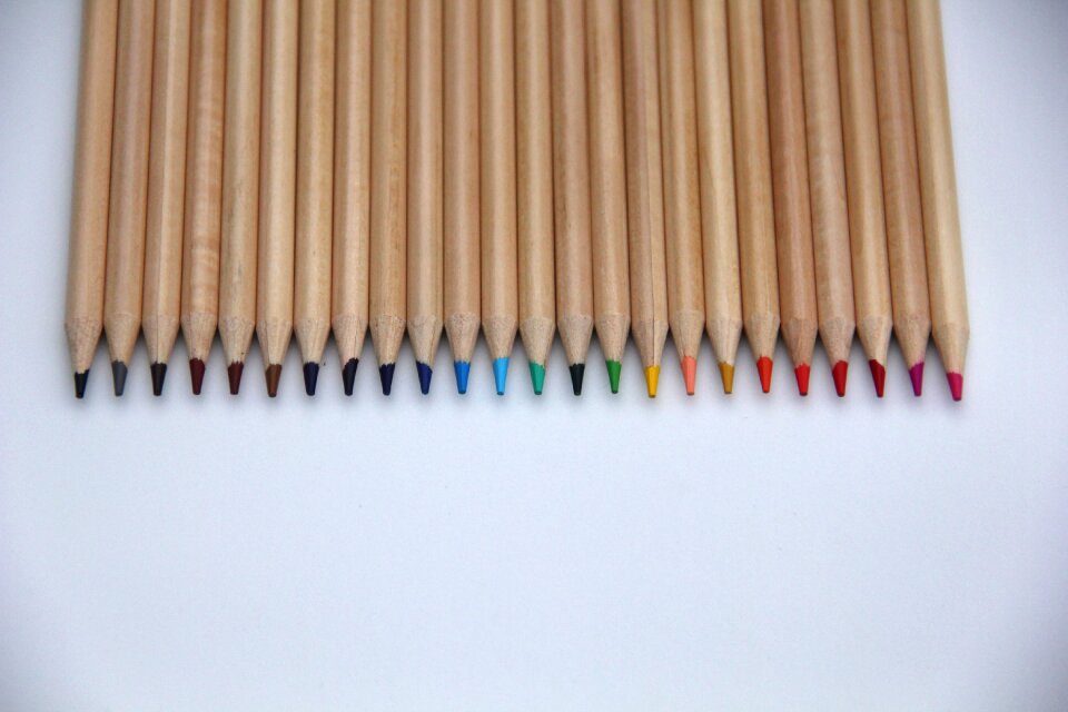Coloring colored pencils wood