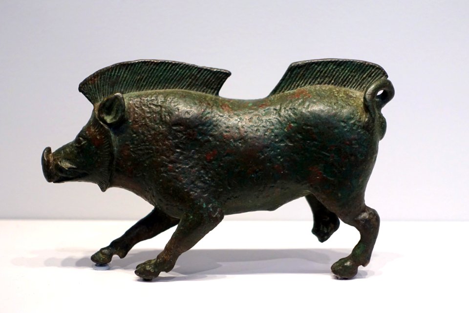 Wild Boar, Greek, c. 530-520 BC, leaded bronze - Arthur M. Sackler Museum, Harvard University - DSC01520