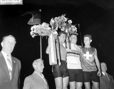 Wereldkampioenschap wielrennen op de baan in Amsterdam. Achtervolging Amateurs. , Bestanddeelnr 910-5833