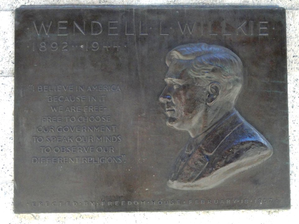 Wendell Willkie Plaque, New York Public Library - DSC06453