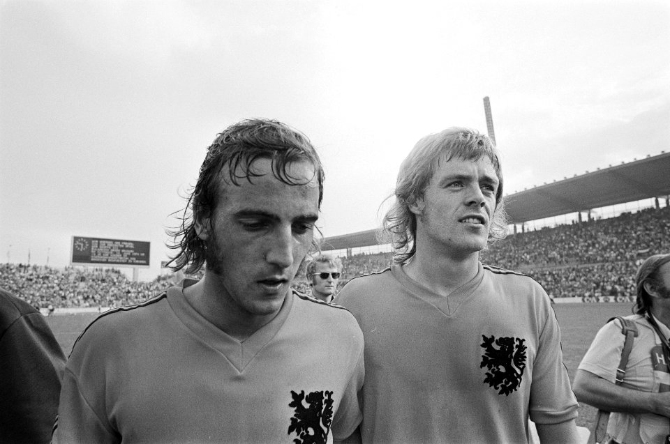 Wereldkampioenschap voetbal 1974 Nederland tegen Uruguay 2-0 Neeskens en Rep (, Bestanddeelnr 927-2606