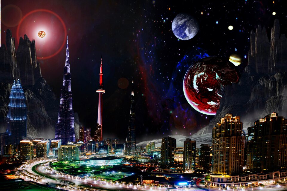 Universe galaxy sky