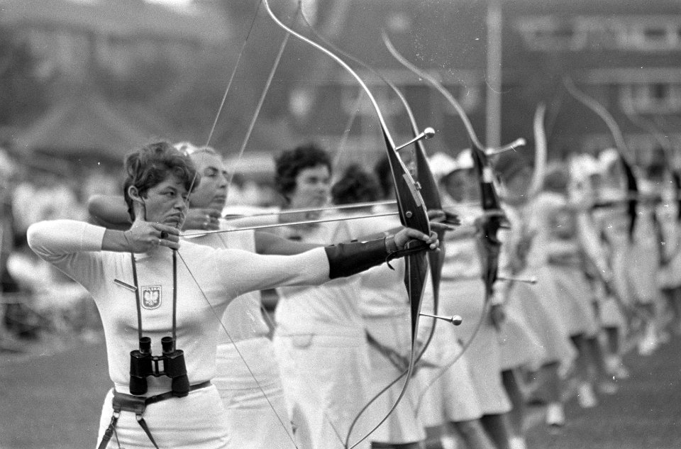 Wereldkampioenschappen Boogschieten te Amersfoort. Katarzyna Wisniowska (Polen) , Bestanddeelnr 920-5424