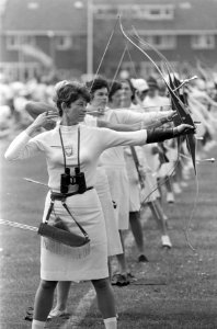 Wereldkampioenschappen Boogschieten te Amersfoort. Katarzyna Wisniowska (Polen) , Bestanddeelnr 920-5425