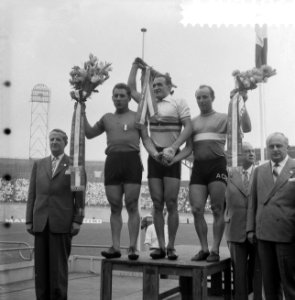 Wereldkampioenschap wielrennen op de baan in het Olympisch stadion te Amsterdam,, Bestanddeelnr 910-5782