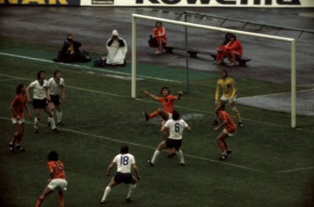 Wereldkampioenschap Voetbal 1974 in Munchen, Nederland tegen DDR, 2-0 spelmomen, Bestanddeelnr 254-9505