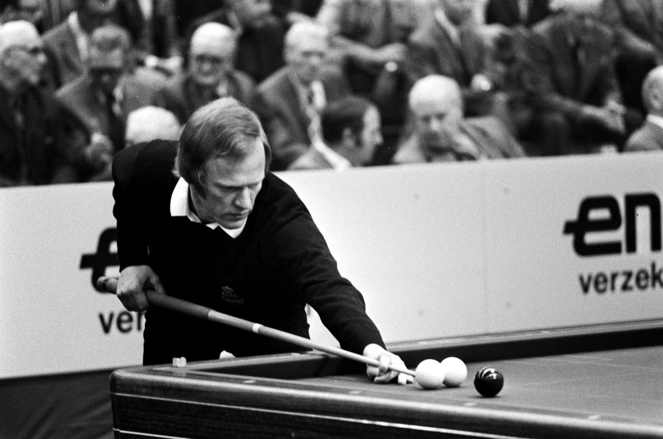 Wereldkampioenschappen biljarten 471 in Rotterdam Nederlandse Vultink in actie, Bestanddeelnr 927-8191