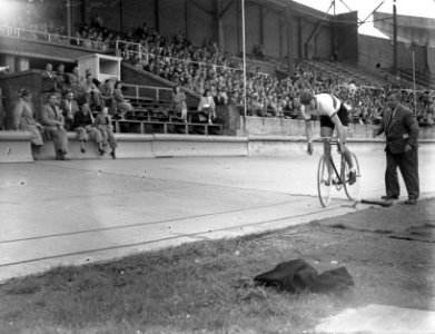 Wereldkampioenschappen baanwielrennen in het Olympisch Stadion te Amsterdam. Ope, Bestanddeelnr 902-9348