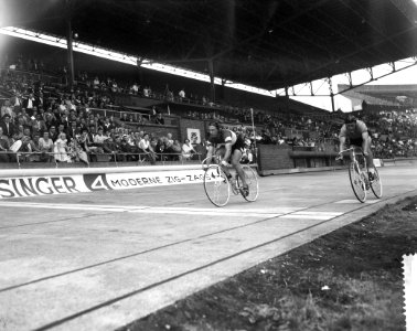 Wereldkampioenschap wielrennen op de baan in het Olympisch stadion te Amsterdam,, Bestanddeelnr 910-5778