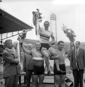 Wereldkampioenschap wielrennen op de baan in het Olympisch stadion te Amsterdam,, Bestanddeelnr 910-5783