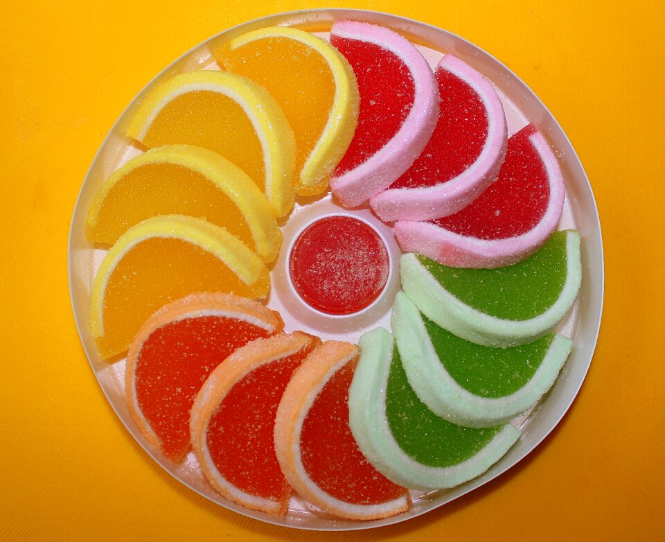 Sugar colorful eating