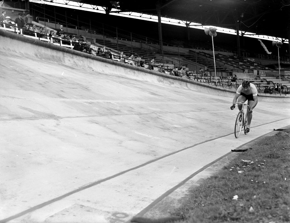 Wereldkampioenschappen baanwielrennen in het Olympisch Stadion te Amsterdam. Fra, Bestanddeelnr 902-9350
