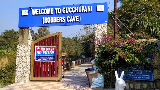 Welcome Gate of Robber Cave Dehradun Uttarakhand India