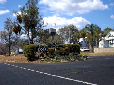 Welcome sign Goombungee photo