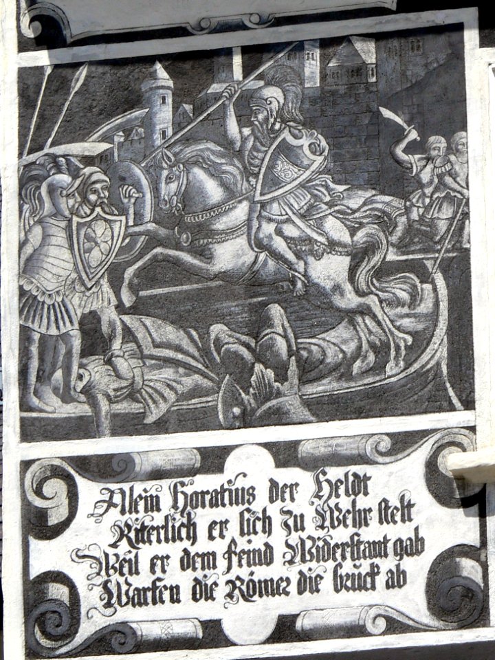 Weitra Sgrafittohaus - Antike 1 Horatius