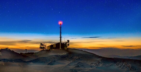 Panorama dusk evening