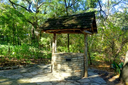 Well - Swedish Log Cabin - Zilker Botanical Garden - Austin, Texas - DSC08814 photo
