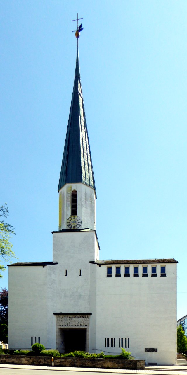 Weilheim, Apostelkirche, Westseite, 1