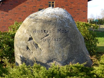 Weißes Moor Stein