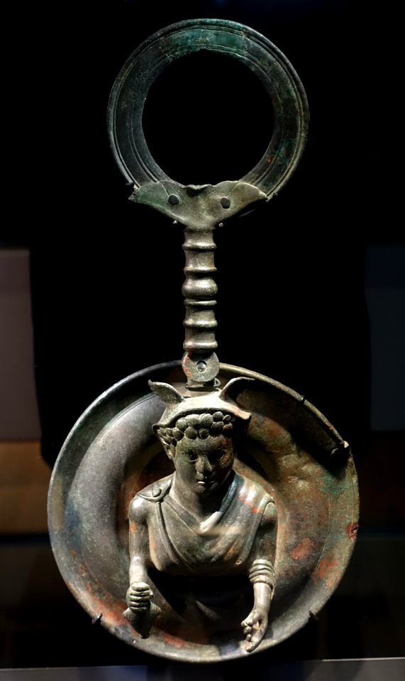 Weight for a scale with bust of Mercury, Bad Wimpfen, Kreis Heilbronn, 2nd century AD - Landesmuseum Württemberg - Stuttgart, Germany - DSC02848