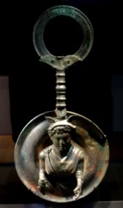 Weight for a scale with bust of Mercury, Bad Wimpfen, Kreis Heilbronn, 2nd century AD - Landesmuseum Württemberg - Stuttgart, Germany - DSC02848