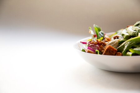 Green leaf bowl