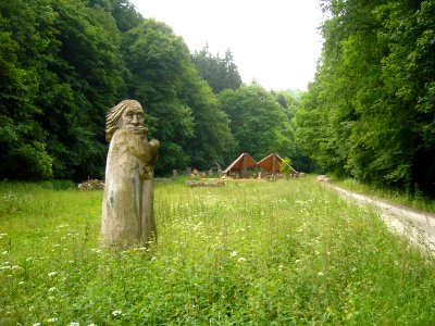 Werkstatt eines Skulpteurs in der Nähe von Garnbach
