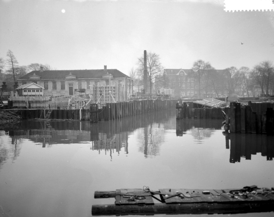 Werkzaamheden aan brug over de Nieuwe Prinsengracht bij Carre, Bestanddeelnr 910-9116