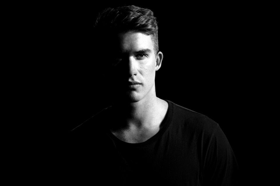 Model black monochrome