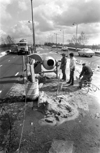 Werkzaamheden aan de Utrechtsebrug te Amsterdam, Bestanddeelnr 922-3029
