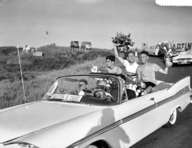 Wereldkampioenschappen wielrennen amateurs op de weg te Zandvoort, huldiging van, Bestanddeelnr 910-5993