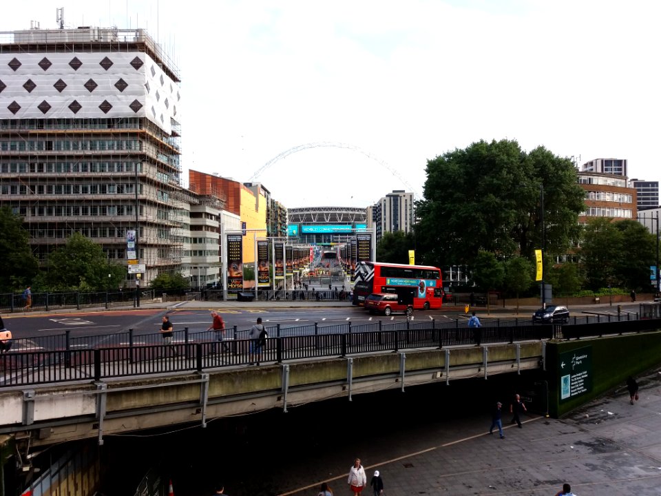 Wembley - Olympic Way, seen from the Wembley Park tube station