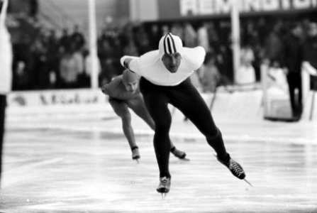 Wereldkampioenschappen Schaatsen te Gotenburg, Maier in aktie 5000 meter, achter, Bestanddeelnr 921-1106