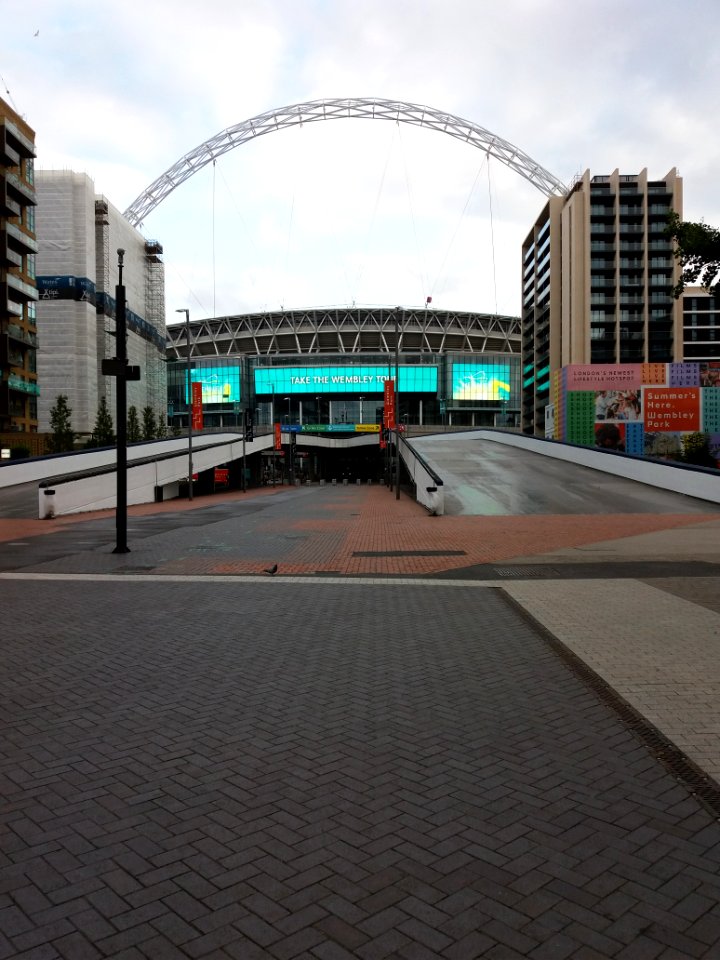Wembley - Olympic Way, view of the stadium