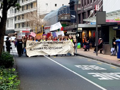 Wellington Abortion Law Reform protest